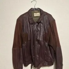 focardi ITALY レザージャケット ブラウン M