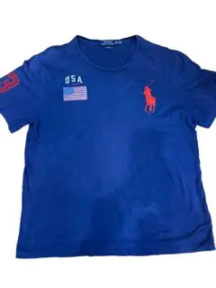90s USA製 POLO SPORT 半袖 Tシャツ 星条旗 ロゴ 裾シングル - メルカリ