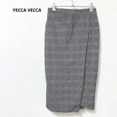 YECCAVECCA タイトロングスカート　巻スカート風　ミモレ　ストレッチ