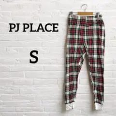 海外古着♡PJ PLACE【S】緑.赤.白チェック柄ジョガーパンツ
