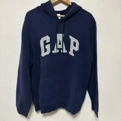 GAP ネイビー ロゴ パーカー