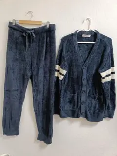 GELATO PIQUE ネイビー ルームウェア メンズ　Lサイズ　セットアップ