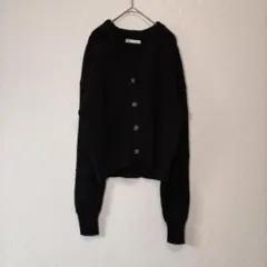 23AW♡Plage 襟付き ショート丈 ニット・カーディガンのサムネイル