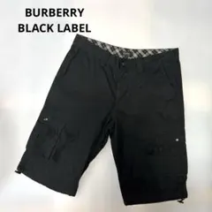 BURBERRY BLACK LABEL カーゴショートパンツ 黒 79のサムネイル