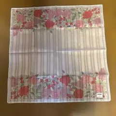 renoma PARIS ハンカチーフ 花柄 約51×51cm ピンク