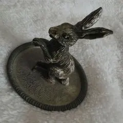 3F 希少 ヴィンテージ 猫 リングスタンド アクセサリートレイ 昭和
