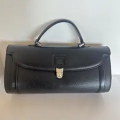 【美品】バーバリー ミニボストン ハンドバッグ 牛革