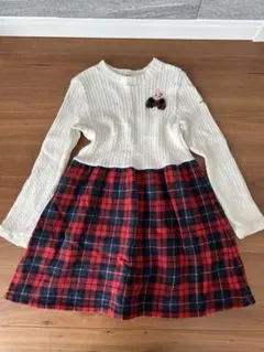 【24時間限定SALE】ミキハウスホットビスケット　ワンピース