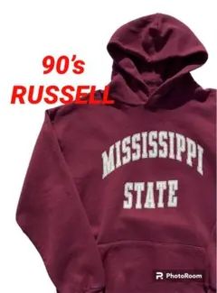 90s RUSSELL パーカー　ラッセル　アメリカ製　ヴィンテージ　古着