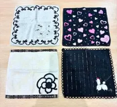 ●ブランド/タオルハンカチ・4枚セット