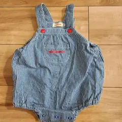 ミキハウス ストライプだるまオール