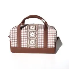 トートバッグみたいなインド刺繍リボンポーチ