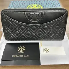 新品同様‼️ トリーバーチ　財布　長財布　キルティング　ラウンドファスナー