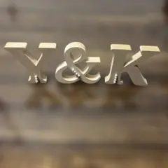 Y&K イニシャルオブジェ ウェルカムスペース　パール