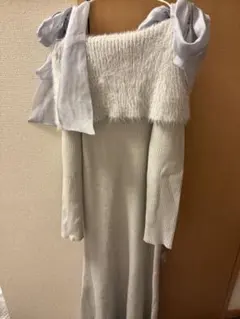 NICE CLAUPニットロングワンピース