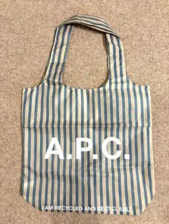A.P.C.（アーペーセー）エコバッグ　（ショッピングバッグ）　ブルーストライプのサムネイル