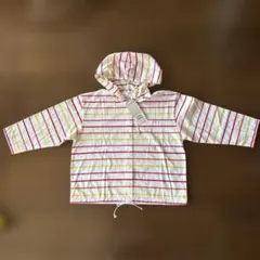 デサント DESCENTE フード付きパーカー ストライプ Mサイズ レディースのサムネイル