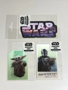 スターウォーズ マンダロリアン チェンジングステッカー 3種