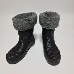 crocs クロックス　ファー付きキルティングブーツ　スノーブーツ　24cm