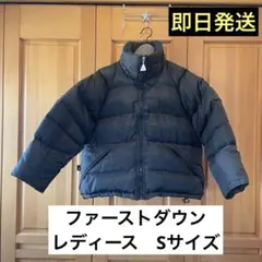 FIRST DOWN ダウンジャケット　ブラック　Sサイズ