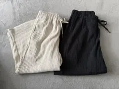 GU リブプルオンワイドパンツ　110cm 2本