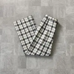 OLD 2tac check slacks 76 white black