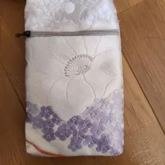 ハンドメイド帯リメイクスマホ入れポシェットシヨルダー