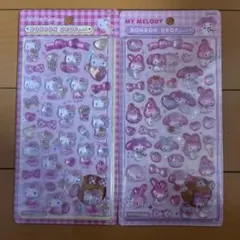 【正規品】サンリオ　ボンボンドロップシール 第２弾　キティ・マイメロ　2枚セット