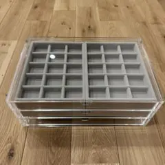 【本日限定価格】2800円⇢2600円！無印良品 透明アクセサリーケース 3段