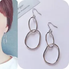 フープ2連ピアス