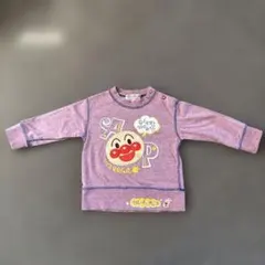 アンパンマン 長袖Tシャツ ワッペン付き