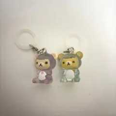 リラックマ　きょうりゅう着ぐるみ　めじるしアクセサリー