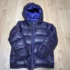 patagonia フード付きダウンコート 5T 紫