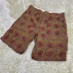 FATIGUE SHORT FLORAL PRINTED CORDUROY