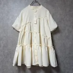 apres jour clair ティアード チュニック シャツ アイボリーのサムネイル