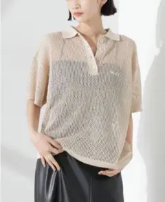 PENNEYS別注TheFOXメッシュポロニット　nano universe