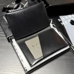 新品✨高級名刺入れ　カードケース　パスケース　ビジネス　メンズ　黒革調