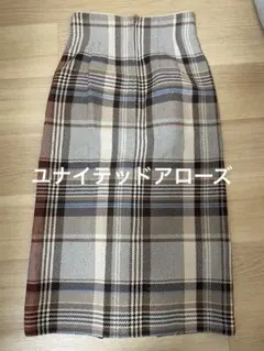 チェック柄 タイトスカートのサムネイル