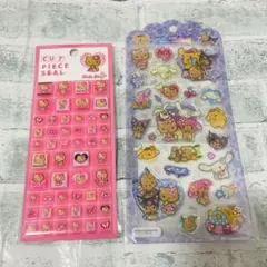 サンリオキャラクタードロップジェルシール　1点　キティカットピースシール　　1点