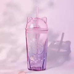 【韓国限定】スターバックス サクラシリーズ キャットグラス コールドカップ 猫耳