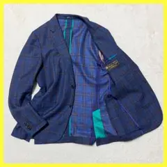 Paul Smith ロロピアーナ 絹 麻 テーラード ジャケット L チェックのサムネイル
