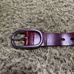 レザーベルト　赤　未使用新品