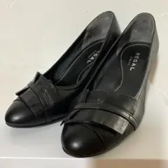 REGAL パンプス レザー黒22.5cm