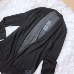 タグ付新品⭕️iCB 薄手カーディガン　サマー　黒　シアー　エアコン　紫外線　長袖のサムネイル
