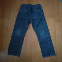 キッズ ストレートパンツ ダークブルー