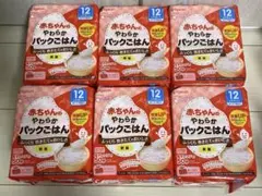 Pigeon やわらかパックごはん 12ヵ月 90g×6パック入り　6個セットのサムネイル