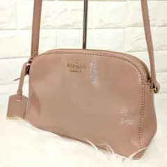 【訳アリ✨】katespade　バッグ　ポシェット　ピンク　レザー　ベージュ