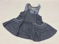 ダークブルーフリルワンピース 90cmのサムネイル