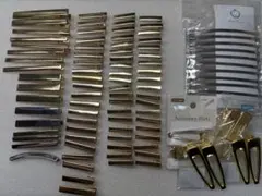 ヘアクリップ　バレッタ　ヘアパーツ　まとめ売り　計95個　レジン　ハンドメイド
