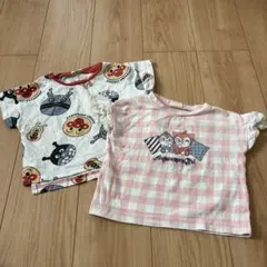 アンパンマン 半袖トップス 2点セット 90 女の子 男の子 保育園着